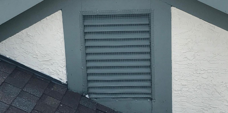 Bat Proofing Structures by placing screening over attic vents